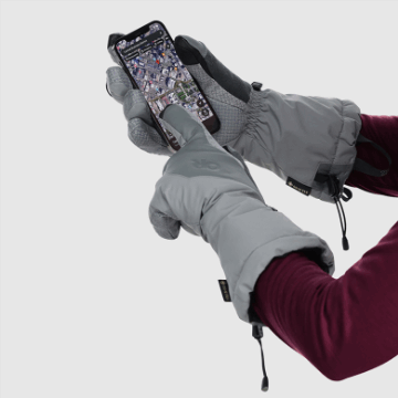 Ulkoilututkimus Naisten Super Couloir Gore-tex® Sensorikäsineet Vaalea Tina