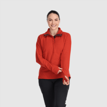 Ulkoilututkimus Naisten Polkusekoitus Snap Pullover Karpalo