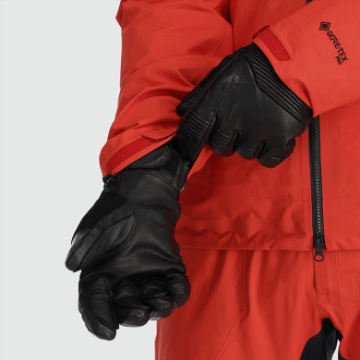 Ulkoilututkimus Miesten Point N Chute Gore-tex® Sensorihanskat Mustat