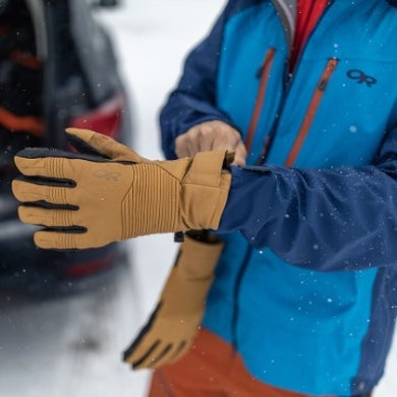 Ulkoilututkimus Miesten Point N Chute Gore-tex® Sensorihanskat Luonnon/mustat