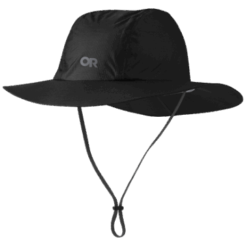 Ulkona Tutkimus Helium Sade Full Brim Hat Musta