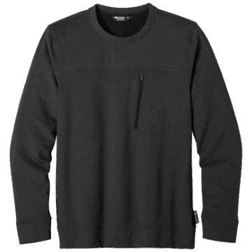 Ulkoilututkimus Miesten Emersion Fleece Crew Musta Kanerva