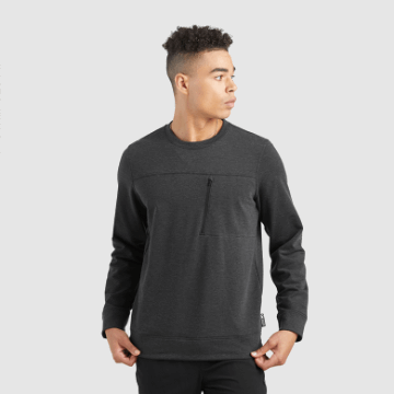 Ulkoilututkimus Miesten Emersion Fleece Crew Musta Kanerva