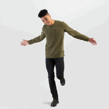 Ulkoilututkimus Miesten Emersion Fleece Crew Loden Kanerva