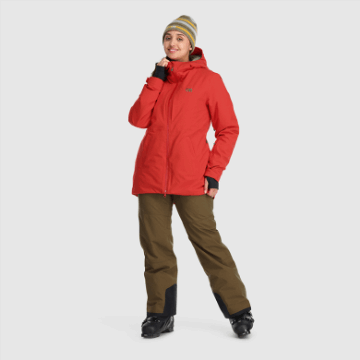 Ulkoilututkimus Naisten Snowcrew Takki Karpalo