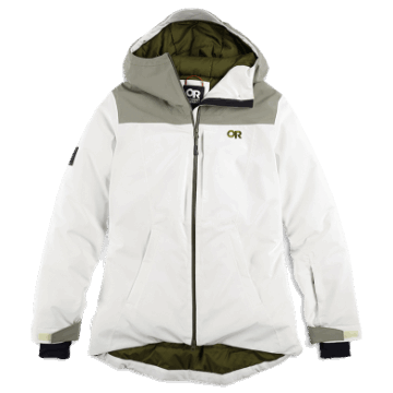 Ulkoilututkimus Naisten Snowcrew Takki Lumi / Piikivi