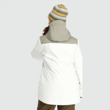 Ulkoilututkimus Naisten Snowcrew Takki Lumi / Piikivi
