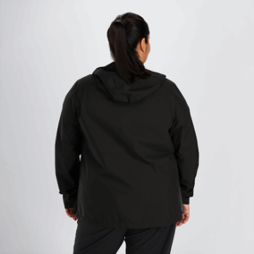 Ulkoilututkimus Naisten Aspire Ii Gore-tex® Plus Size -sadetakki Musta