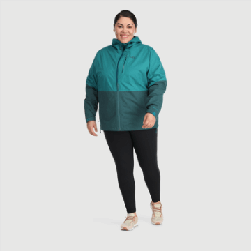 Ulkoilututkimus Naisten Aspire Ii Gore-tex® Plus Size -sadetakki Deep Lake/treeline