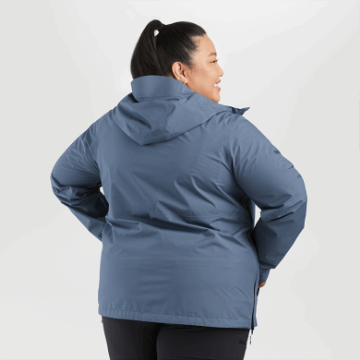 Ulkoilututkimus Naisten Aspire Ii Gore-tex® Plus Size Sadetakki Nimbus