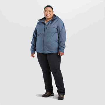 Ulkoilututkimus Naisten Aspire Ii Gore-tex® Plus Size Sadetakki Nimbus