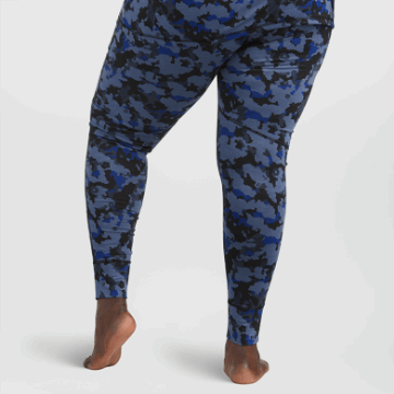 Ulkoilututkimus Naisten Alppihiihto Merinovilla Alushousut Laivastonsininen Camo