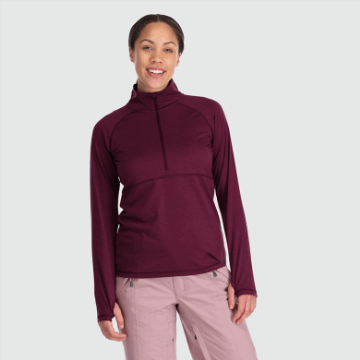 Ulkoilututkimus Naisten Alppihiihto Merino Half Zip Kalamata