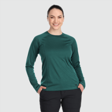 Ulkona Tutkimus Naisten Alppien Alkaessa Merino Crew Treeline