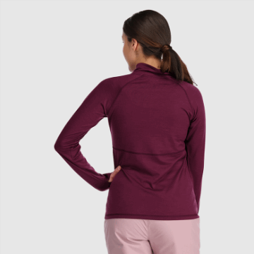 Ulkoilututkimus Naisten Alppien Alkava Merino 150 Half Zip-plus Kalamata