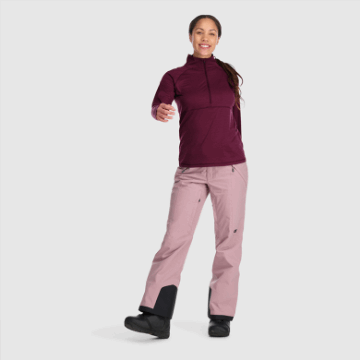 Ulkoilututkimus Naisten Alppien Alkava Merino 150 Half Zip-plus Kalamata