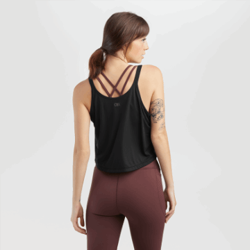 Ulkoilututkimus Naisten Echo Crop Tank Musta