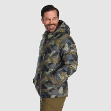 Ulkoilututkimus Miesten Kylmärintainen Huppari Loden Camo