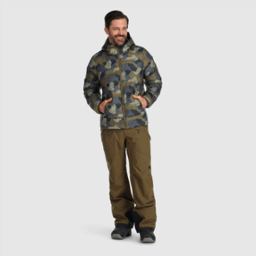 Ulkoilututkimus Miesten Kylmärintainen Huppari Loden Camo