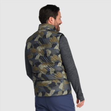 Ulkoilututkimus Miesten Kylmärintamallinen Untuvaliivi Loden Camo