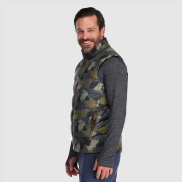 Ulkoilututkimus Miesten Kylmärintamallinen Untuvaliivi Loden Camo