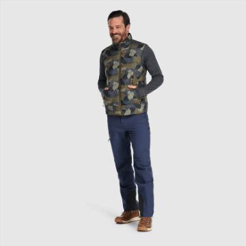Ulkoilututkimus Miesten Kylmärintamallinen Untuvaliivi Loden Camo