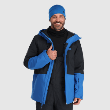 Ulkoilututkimus Miesten Snowcrew Takki Klassinen Sininen/musta
