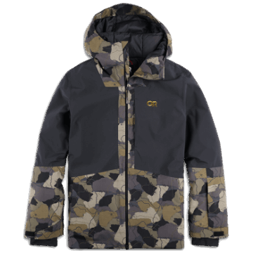 Ulkoilututkimus Miesten Snowcrew-takki Loden Camo/musta