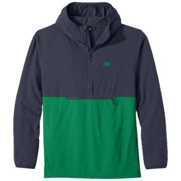 Ulkoilututkimus Miesten Ferrosi Anorak Naval Blue/sprout
