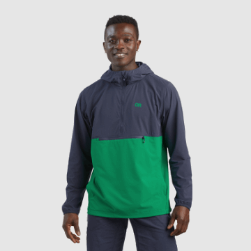 Ulkoilututkimus Miesten Ferrosi Anorak Naval Blue/sprout