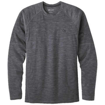 Ulkoilututkimus Miesten Alppihiihto Merino Crew Charcoal Kanerva