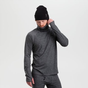Ulkoilututkimus Miesten Alppien Alkava Merino Ubertube Top Charcoal Kanerva