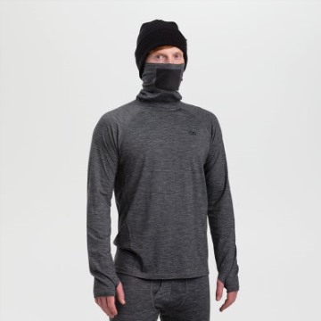 Ulkoilututkimus Miesten Alppien Alkava Merino Ubertube Top Charcoal Kanerva