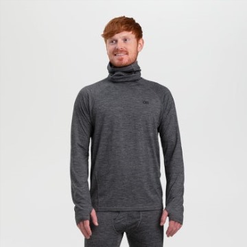 Ulkoilututkimus Miesten Alppien Alkava Merino Ubertube Top Charcoal Kanerva