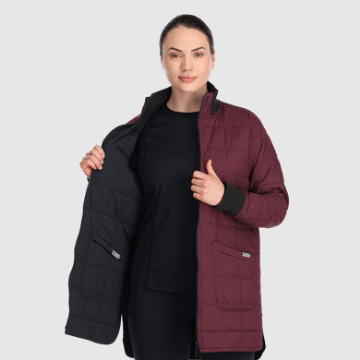 Ulkoilututkimus Naisten Varjo Kääntyvä Parka Musta/kalamata