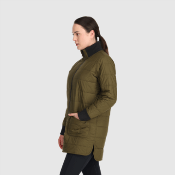 Ulkoilututkimus Naisten Varjo Käännettävä Parka Loden/musta