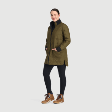 Ulkoilututkimus Naisten Varjo Käännettävä Parka Loden/musta