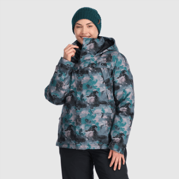 Ulkoilututkimus Naisten Snowcrew Reveler Takki Nimbus Akvarelli
