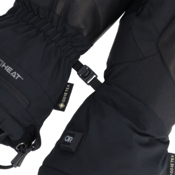 Ulkoilututkimus Vallitsee Lämmitetyt Gore-tex-käsineet Mustat