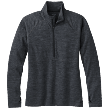 Ulkoilututkimus Naisten Alppien Merino 150 Half Zip-plus Charcoal Kanerva