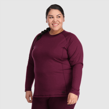 Ulkoilututkimus Naisten Alppihiihto Merino 150 Crew-plus Kalamata