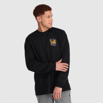 Ulkoilututkimustaiteilijasarjan Grafiikka L/s Tee Musta