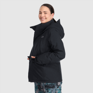 Ulkoilututkimus Naisten Snowcrew-takki-plus Musta