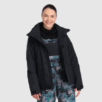 Ulkoilututkimus Naisten Snowcrew-takki-plus Musta