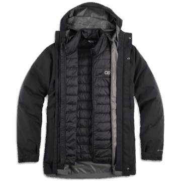 Ulkoilututkimus Miesten Foray 3-in-1 Parka Musta
