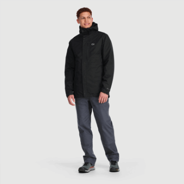 Ulkoilututkimus Miesten Foray 3-in-1 Parka Musta