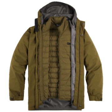 Ulkoilututkimus Miesten 3-in-1 Parka Loden