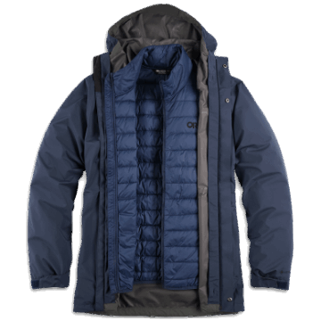 Ulkoilututkimus Miesten 3-in-1 Parka Laivastonsininen