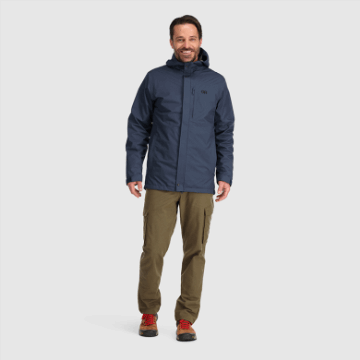 Ulkoilututkimus Miesten 3-in-1 Parka Laivastonsininen