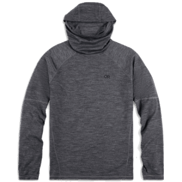 Ulkoilututkimus Miesten Alppihiihto Merino 150 Huppari Charcoal Kanerva